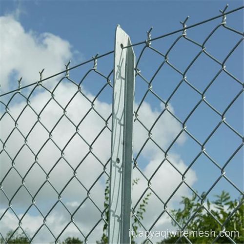 Fence a rete diamante rivestita in PVC